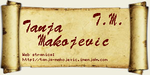 Tanja Makojević vizit kartica